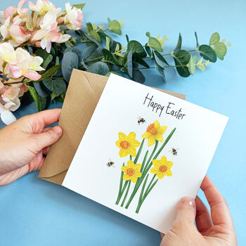 Personalised Daffodil Easter Card, 7 of 9