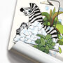 Zebra In Bubble Bath, Funny Bathroom Poster, Home Decor, thumbnail 5 of 7