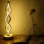 White Twist Wave LED Table Lamp, thumbnail 6 of 9
