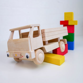 Wooden Tipper Truck With Building Blocks, 8 of 8