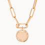 18k Gold Plated Personalised Disc Link Chain Necklace, thumbnail 5 of 8