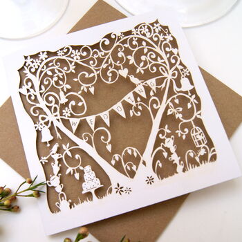 Garden Party Wedding Card, 2 of 9