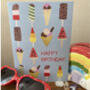 Ice Cream Birthday Card With Activities For Children, thumbnail 2 of 5