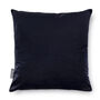 Luxury Super Soft Velvet Cushion Magnolia Navy Floral, thumbnail 5 of 5