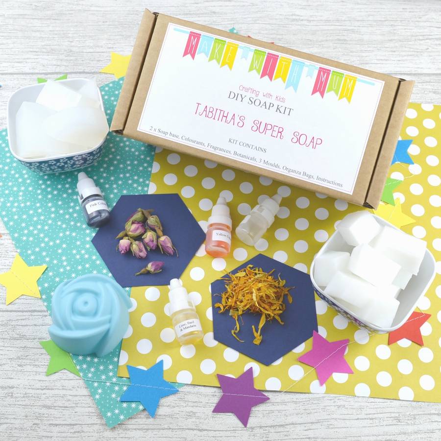 soap making craft kit for kids personalised by make with mum ...