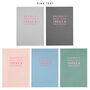 Personalised Typographic A5 Cloth Bound Notebook, thumbnail 6 of 12