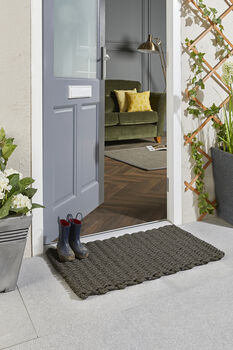 My Mat Outdoor Rope Mat Navy Blue, Black Or Natural, 9 of 9