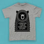 Funny Muso Bear Music Adult Men's T Shirt, thumbnail 5 of 8