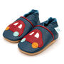 Dotty Fish Red Car Soft Leather Baby Shoes With Barefoot Soles, thumbnail 5 of 8