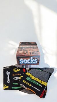 Tool Socks – Gift Boxed, Fun Handy Gift, UK One Size, 4 of 9