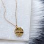Star Moon Disc Coin Necklace, thumbnail 1 of 3