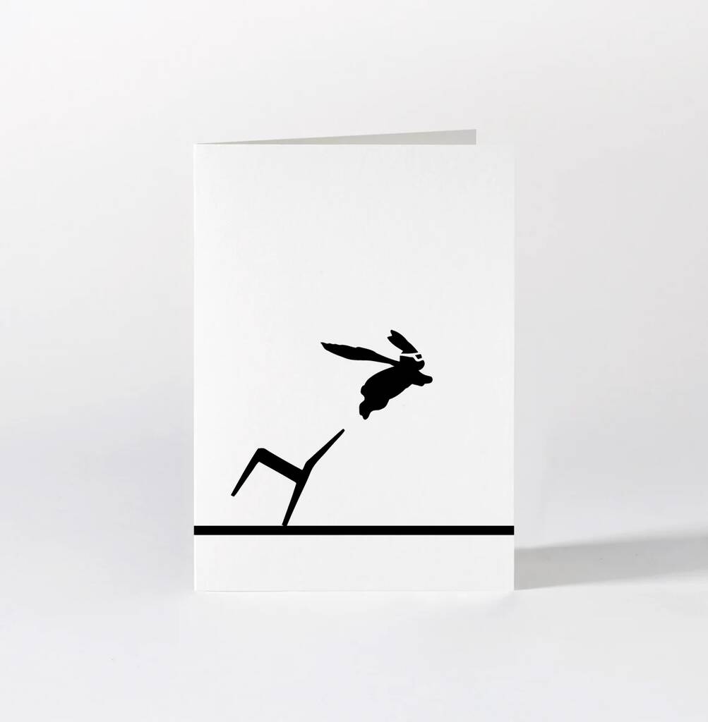 Superhero Rabbit Greeting Card