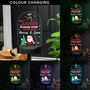 Personalised 'Santa Stop Here' Cartoon Santa Solar Light – Christmas Outdoor LED, thumbnail 3 of 9