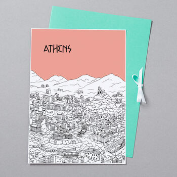 Personalised Athens Print, 10 of 10