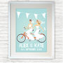 Personalised Wedding Gift Bride And Bride Print, thumbnail 2 of 3