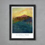 Scafell Pike Abstract Poster Print, thumbnail 1 of 3
