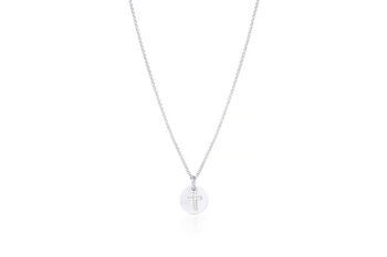 Sterling Silver Hope Open Cross Childs Necklace, 2 of 4