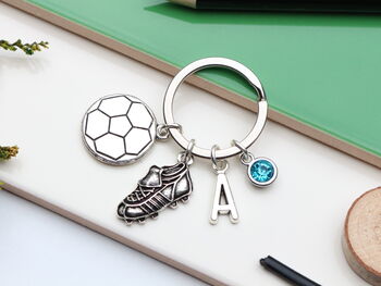 Football Personalised Keyring Football Fan Gift, 3 of 9
