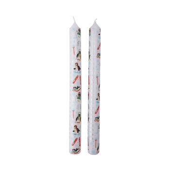 Winter Wonderland Penguin Pack Of Two Advent Candles, 3 of 5