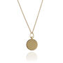 Zodiac Coin Pendant Gold Plated Sterling Silver, thumbnail 4 of 12