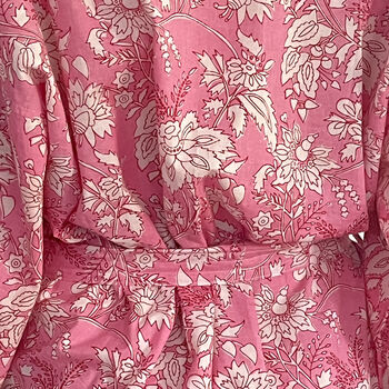 Long Kimono In Prussian Pink Botanic Floral, 5 of 5