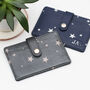 Recycled Personalised Star Leather Folding Card Holder, thumbnail 1 of 3