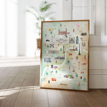 London Illustrated City Map Art Print, 2 of 6