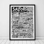 Salford Landmarks Print, thumbnail 1 of 10