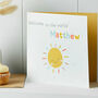 Personalised Sunshine Congratulations New Baby Card, thumbnail 3 of 3