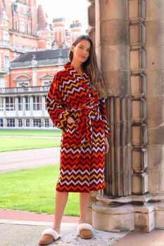 Women's Egyptian Cotton Dressing Gown New England, 6 of 7
