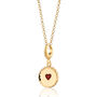 Jammie Dodger Charm Necklace, Sterling Silver Or Gold Plated, thumbnail 6 of 10