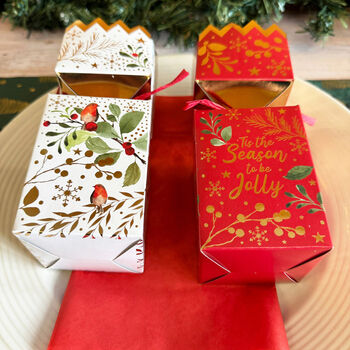 Square Robin Christmas Crackers Set Four Pack, 4 of 7