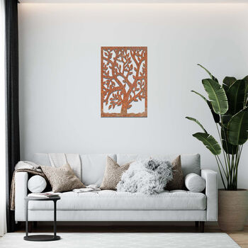 Modern Metal Tree Wall Art Decor For Home Or Office, 6 of 11
