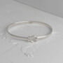Personalised Sterling Silver Bangle Bracelet, thumbnail 4 of 11