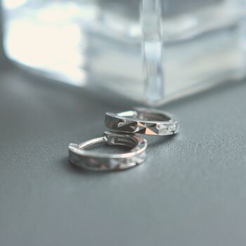 Huggie Hoop Earrings Sterling Silver Everyday Jewellery, 4 of 8