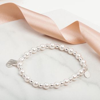 Personalised Swarovski Pearl Bridal Bracelet, 2 of 5