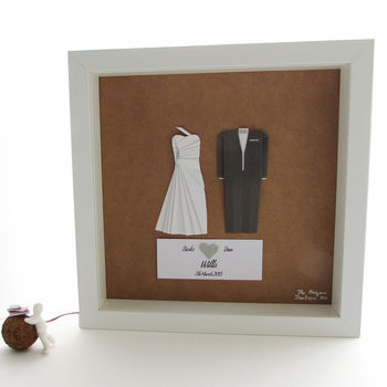 Bespoke First Wedding Anniversary Couples Frame, 2 of 12
