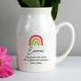 Personalised Rainbow Flower Jug Vase, thumbnail 4 of 8