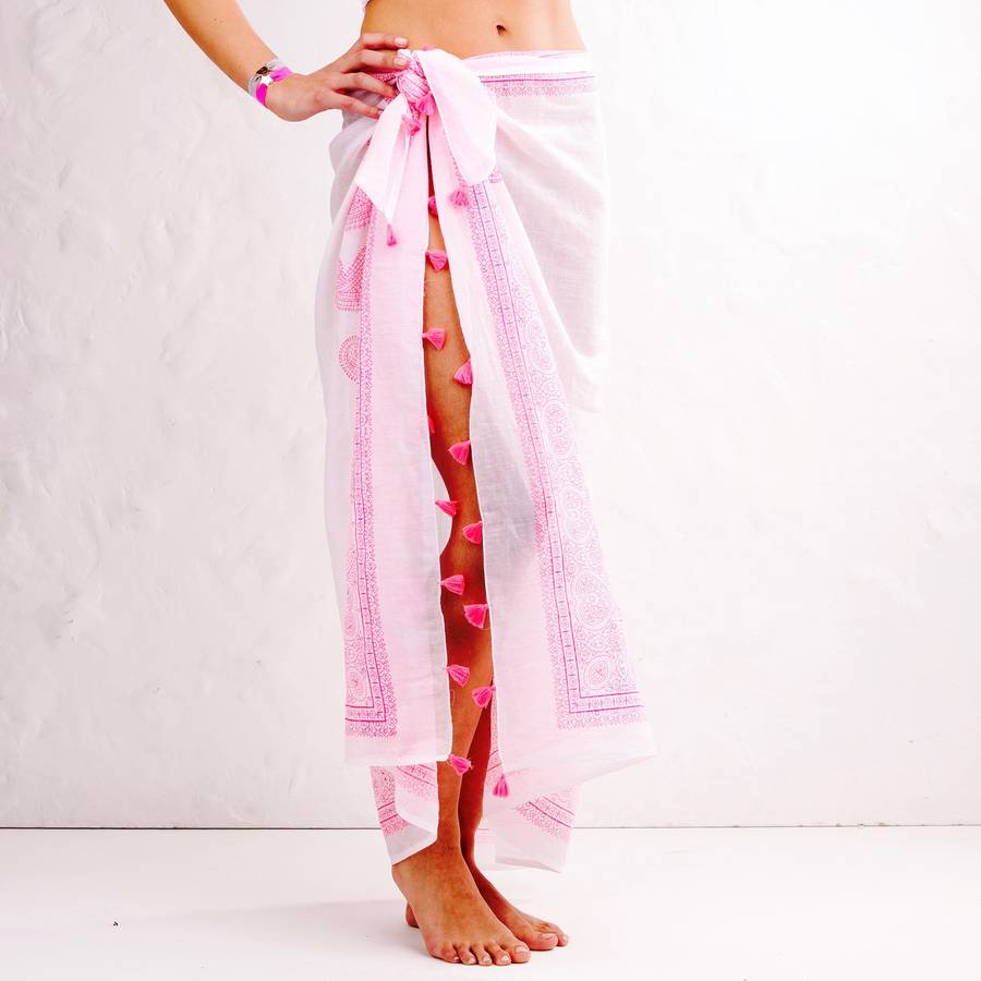 neon beach cover up