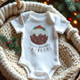 Little Pudding Personalised Baby's First Christmas Outfit, thumbnail 1 of 5