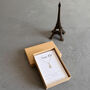 Dream Big Sterling Silver Eiffel Tower Necklace – Motivational Gift For Her, thumbnail 7 of 8