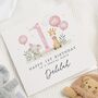 Personalised Niece 1st Birthday Card Safari Animals, thumbnail 1 of 6
