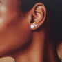 Birth Month Flower Earring Studs, thumbnail 9 of 12