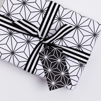 Luxury Lined Stars, Christmas Wrapping Paper, 2 of 5