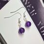 Handmade Sterling Silver And Gold Natural Gemstone Earrings, thumbnail 6 of 9