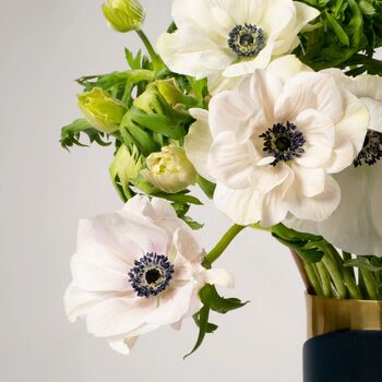Porcelain White Anemones Fresh Flower Bouquet, 2 of 3