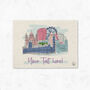 Personalised London Skyline Placemat, thumbnail 2 of 5