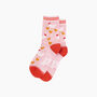 Hens And Chicks Bamboo Socks In Pink, thumbnail 3 of 4
