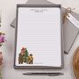A5 Personalised Letter Writing Paper Christmas Bears, thumbnail 1 of 4