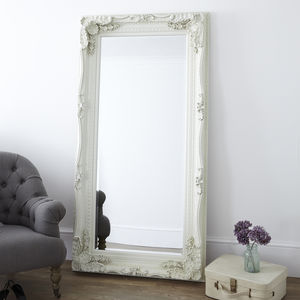 Carved Floor Standing Mirror By Primrose Plum Notonthehighstreet Com